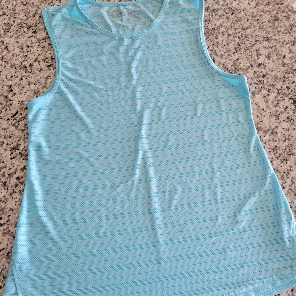 Worn once Zyia Sky Blue Luxe Muscle Tank
